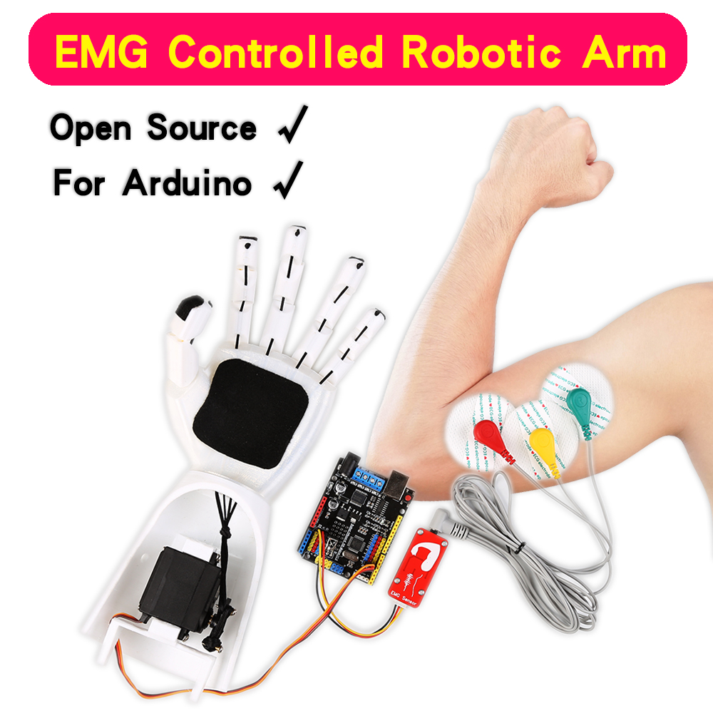 Robot Arm Kit - Sensor EMG Braço robótico Sensor de