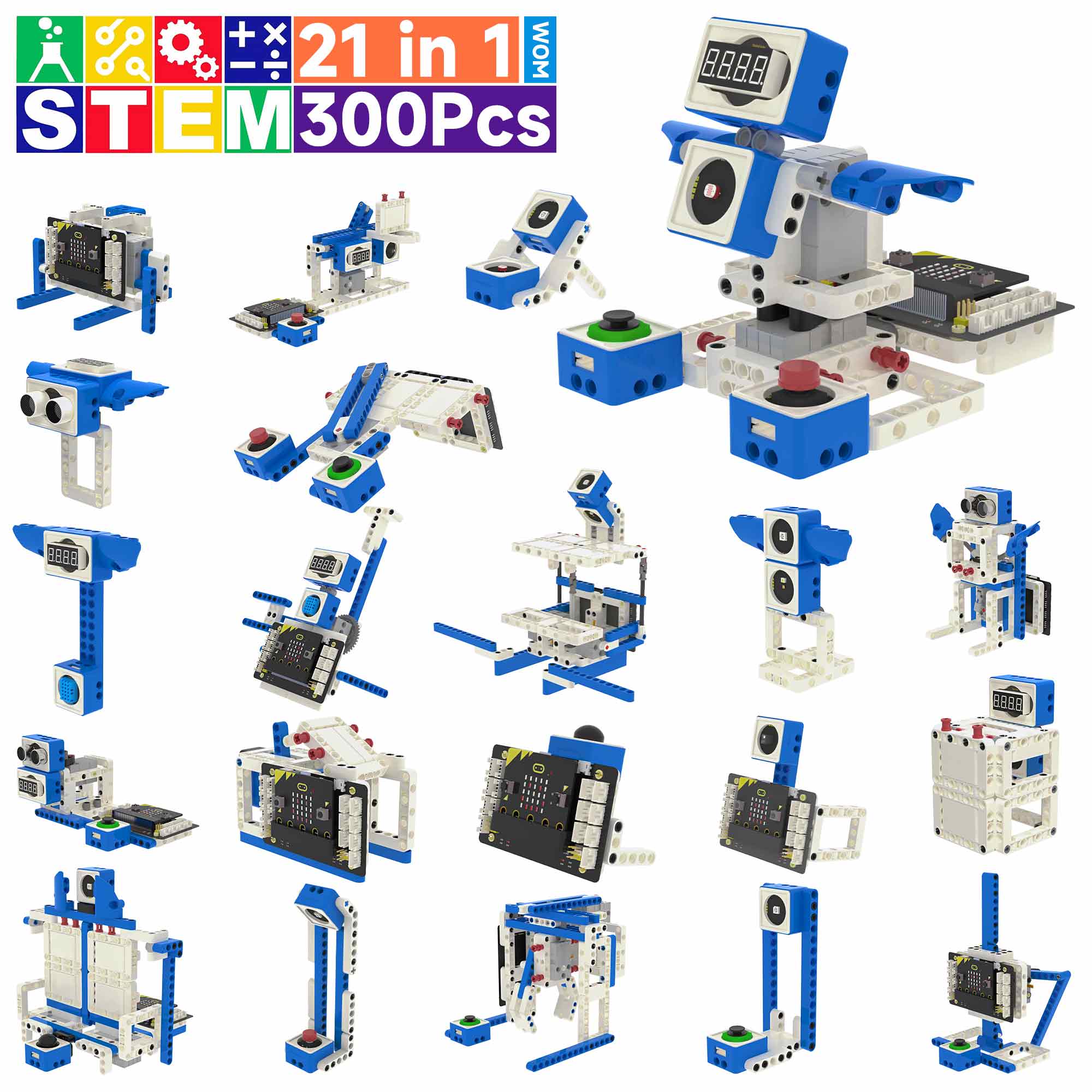 Microbit Robot - 21 em 1 kit de robótica