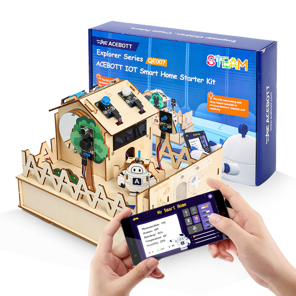 Microbit Robot - ACEBOTT-DIY Smart Home Kit para Arduino,