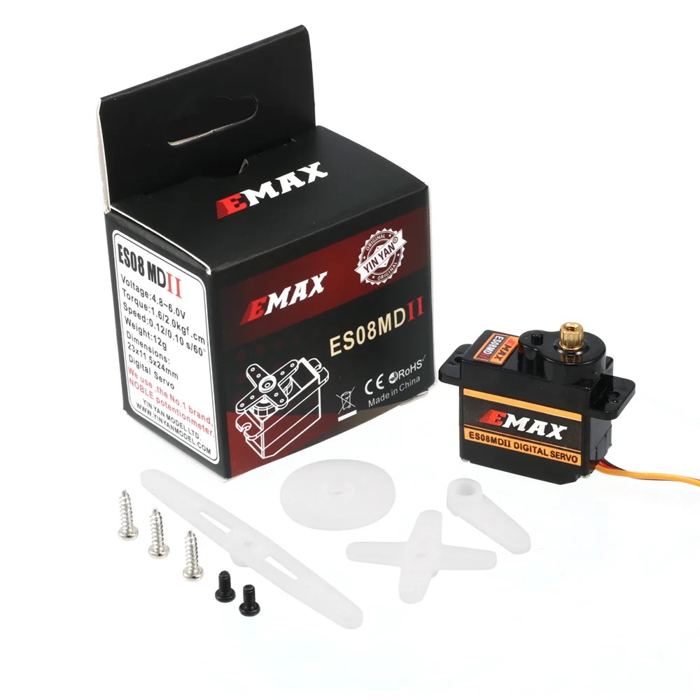 Servo Digital EMAX ES08MDII ES - Servo Sg90 avaliação e preço