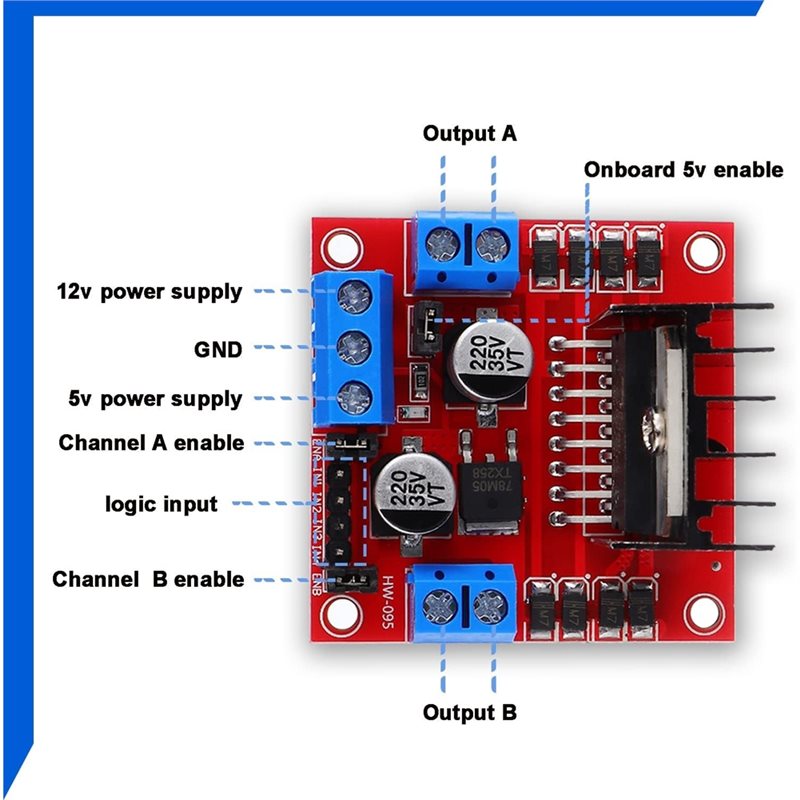 AEE7-4 Peças Placa Controlador - L298N Module avaliação e preço