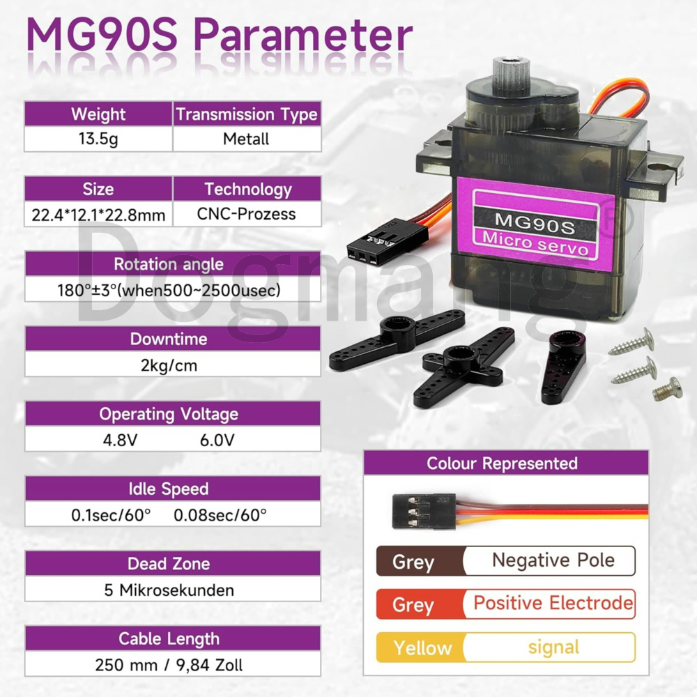 Mg90s servo 1/2/4/10/20/50 peç - Micro Servo avaliação e preço
